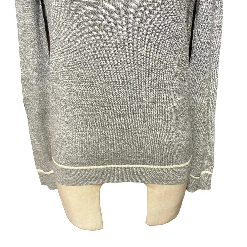 Theory Jaidyn Soft Luster Merino Wool Sweater in‎ Heather Gray Size XS